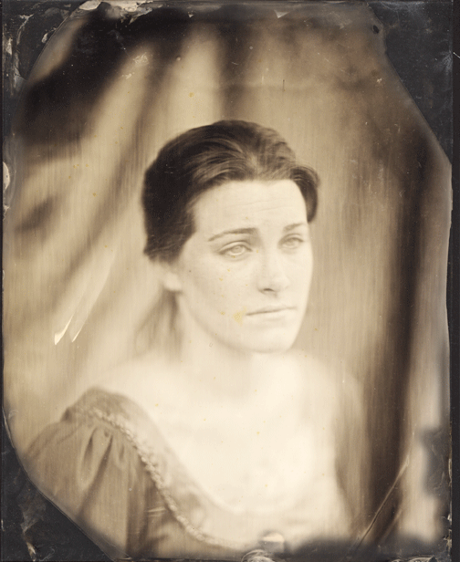 Julie Rubel, caught on glass wet plate collodion. 2004