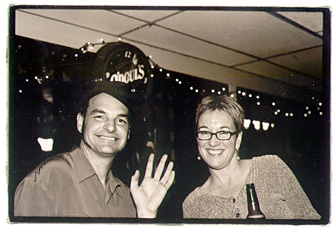 Derock from the Peek Show and Carol Dunn, organizer of the fun and successful Dog Rescue Benefit Nov. 2, 2001.2