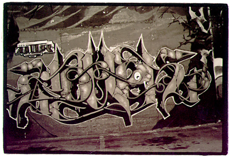 Grafitti at the Dog Rescue Benefit Nov. 2, 2001