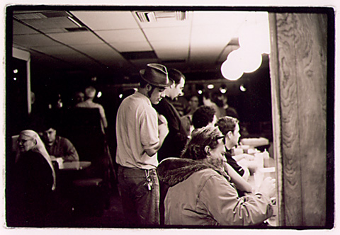Patrons at Mr. T's listening to the Peek Show during the Dog Rescue Benefit Nov. 2, 2001.4